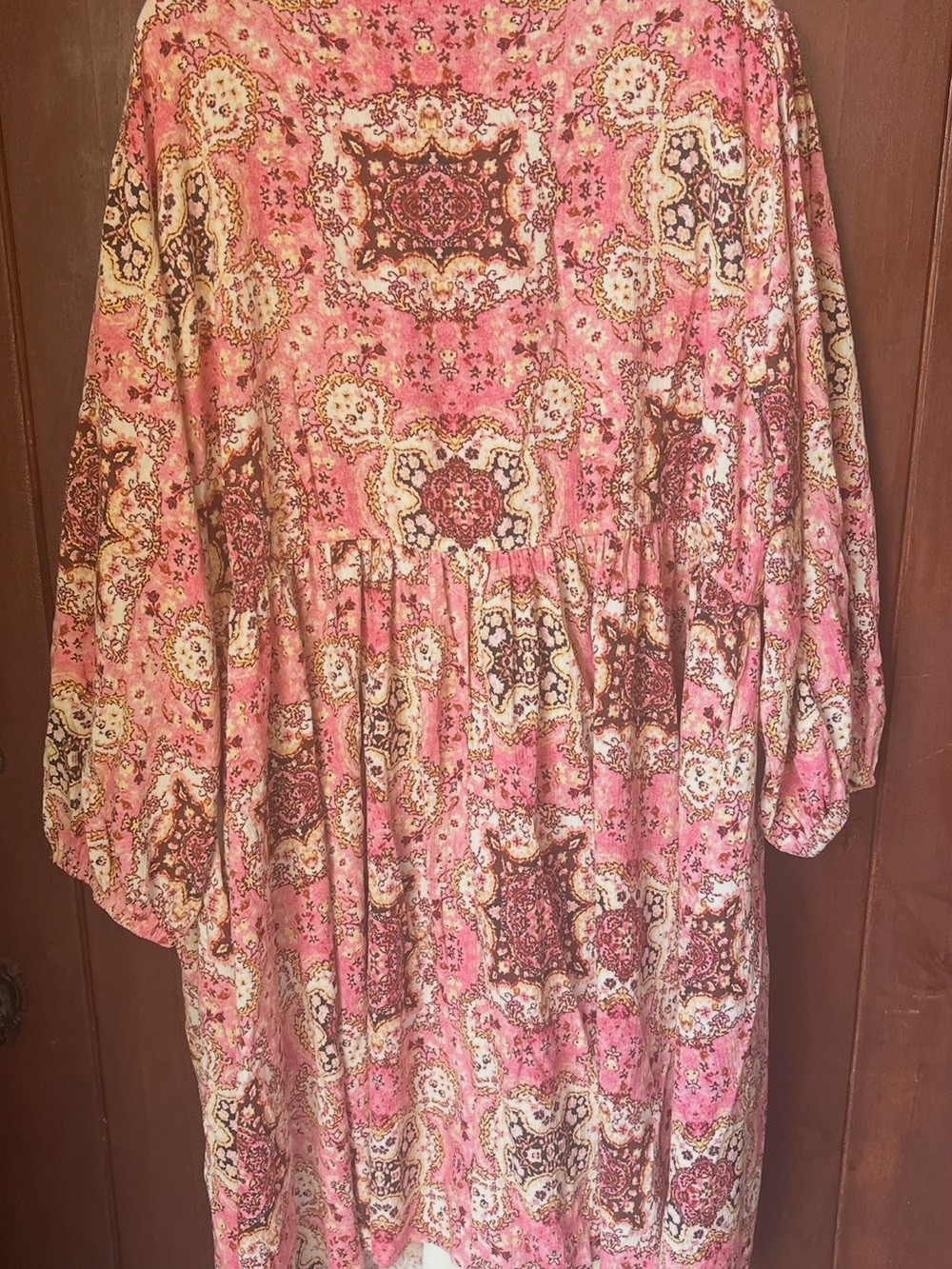 Torrid Pink Paisley Print Short Dress size 2x - Picture 7 of 9